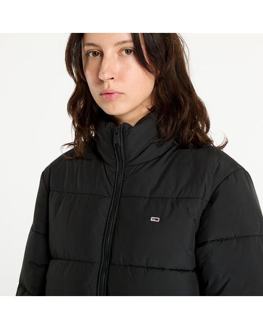 Tommy Hilfiger Black Jacke Tommy Jeans Maxi Essential Puffer Coat