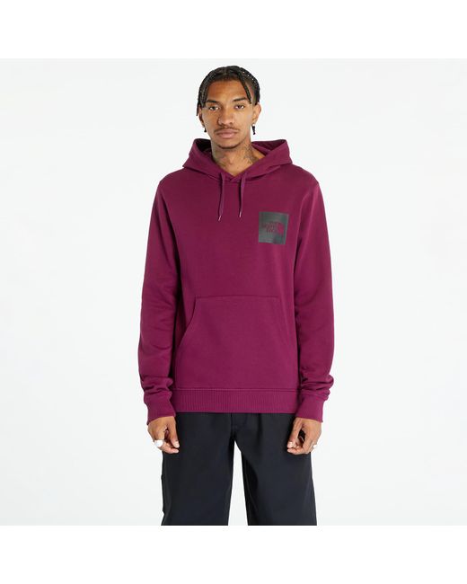 The North Face Red Fine Hoodie Boysenberry for men