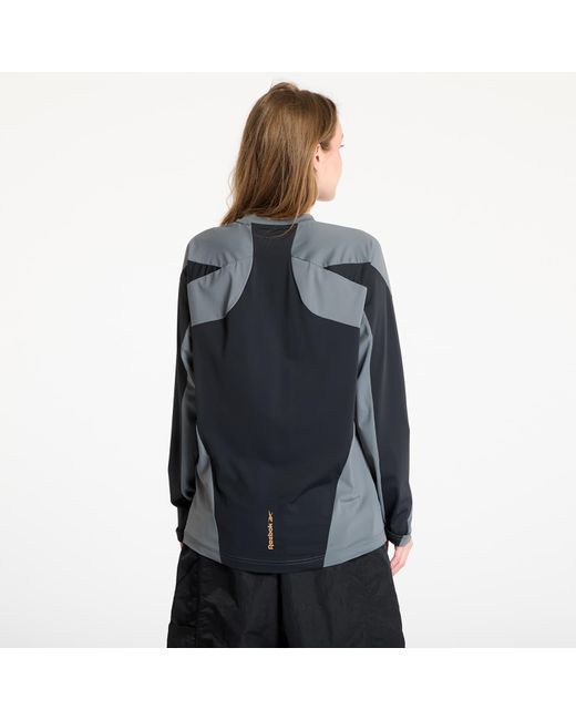 Maglietta Longsleeve Run Tee 3/ Washed di Reebok in Gray