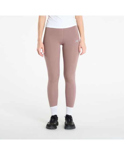 New Balance Women's Pink Pants Nb Harmony High Rise Legging 27