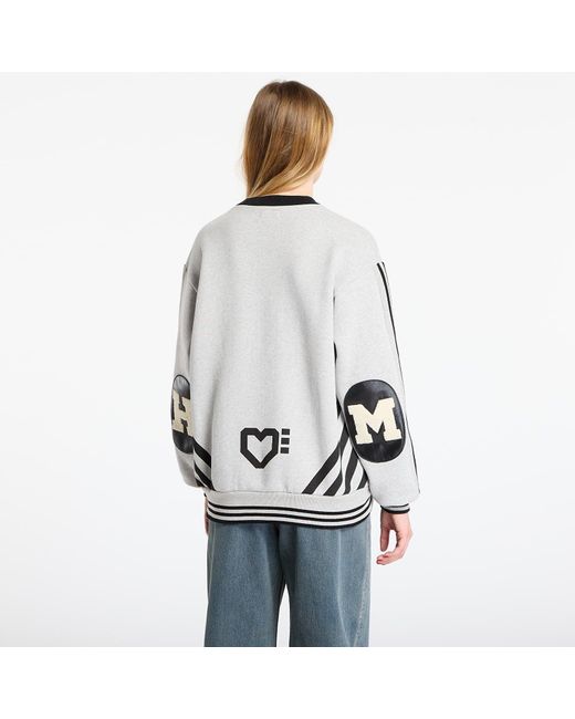 Human Made Gray Sweatshirt Elbow Patch Sweatshirt