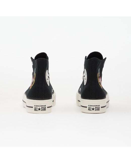 Converse Sneakers Chuck Taylor All Star Lift Platform Floral Patchwork Hi/ Sunny Angle Eur in het Black