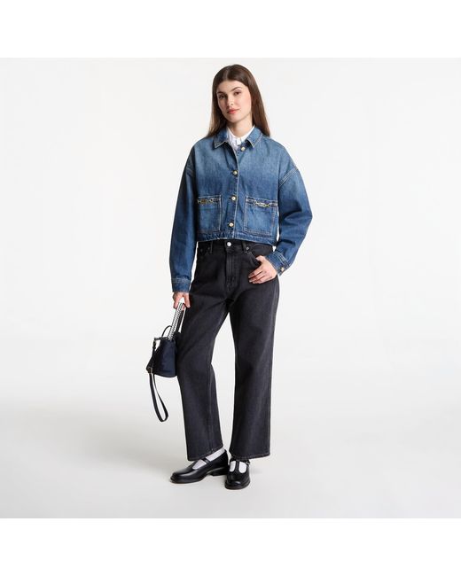 Tommy Hilfiger Blue Jacket Cropped Jacket