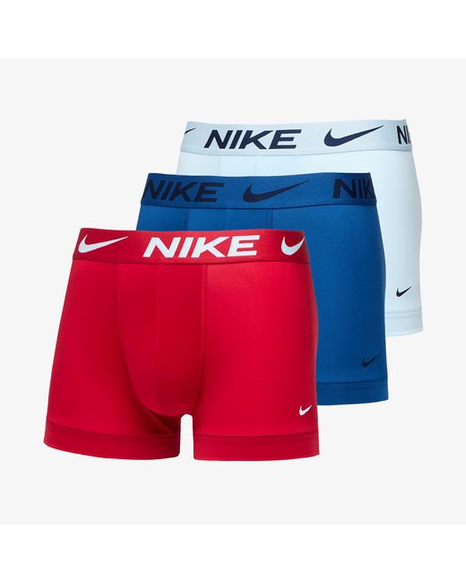 Nike Dri-fit essential microfiber trunk 3-pack in Red für Herren