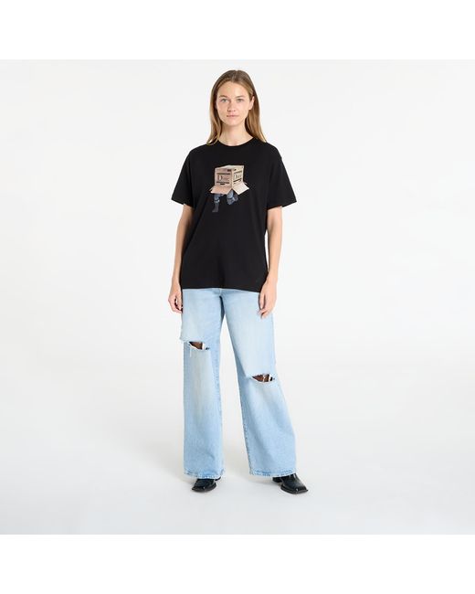 Dime Black T-Shirt Solid T-Shirt