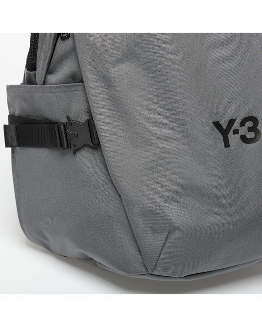 Y-3 Gray Stapl Backpack
