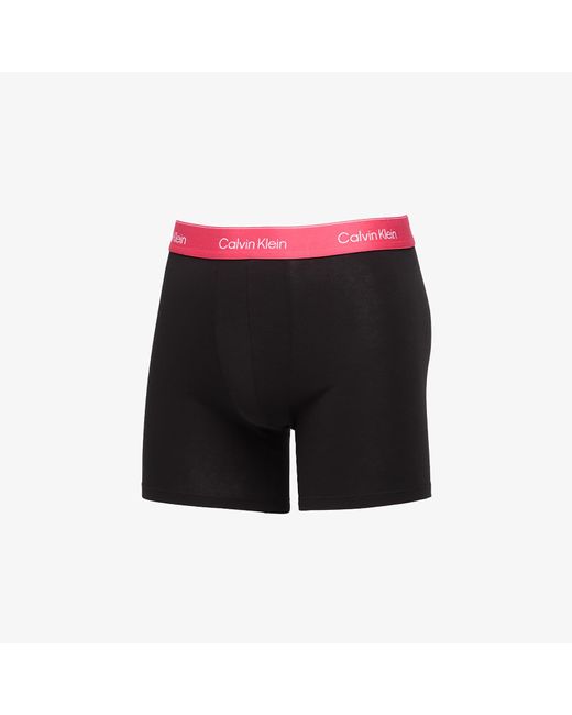 Boxer Cavin Kein Boxer Brief 3-Pack Back di Calvin Klein in Black da Uomo