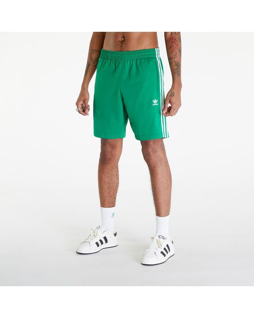 Adidas Originals Shorts Adidas Adicolor Firebird Shorts Green/ White L for men