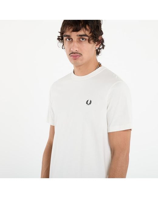 Fred Perry T-Shirt Crew Neck T-Shirt in White für Herren