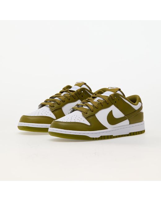 Dunk low retro white/ pacific moss di Nike in Green da Uomo