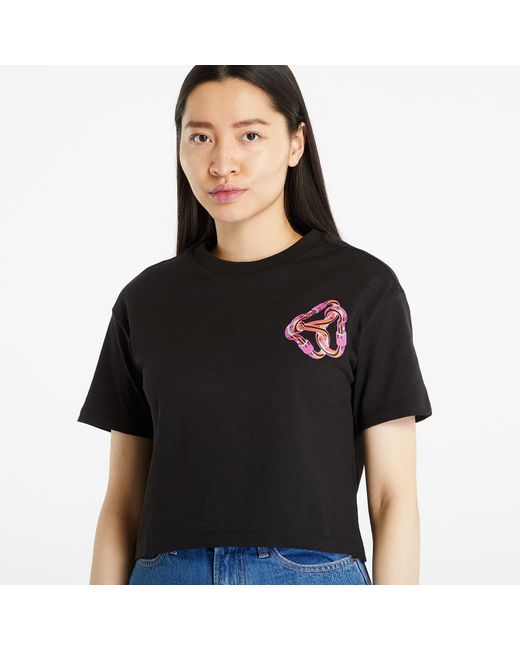 The North Face Black Graphic Cropped T-shirt Tnf