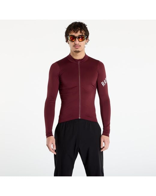 Rapha Jersey Pro Team Long Sleeve Midweight Jersey Port in het Red voor heren