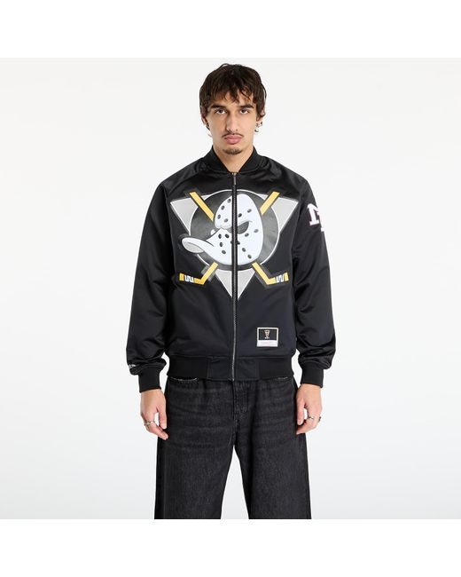 Veste nhl maxxed out satin jacket ducks 1992 teemu selanne xl Mitchell & Ness pour homme en coloris Black