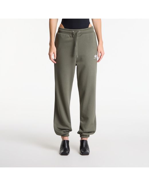 Alpha Industries Green Pants Basic Small Logo Ii Jogger for men