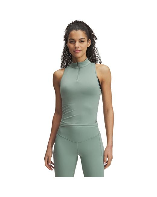 Under Armour Damestanktop Vanish Elite Vent Silica Groente Iridescent in het Green