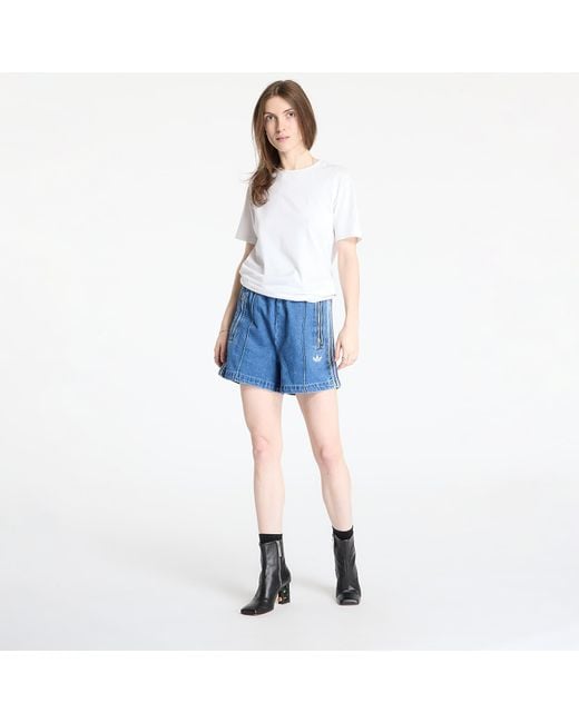 Adidas Originals Korte Broek Adidas Firebird Adicolor Denim Short/ Denim in het Blue