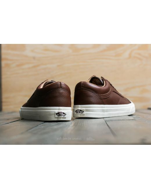 Vans Canvas Old Skool (lux Leather) Chocolate/ Porcini in Brown for Men |  Lyst