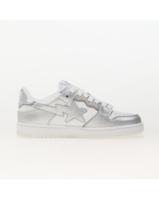 A Bathing Ape Metallic Sneakers Bape Sk8 Sta L