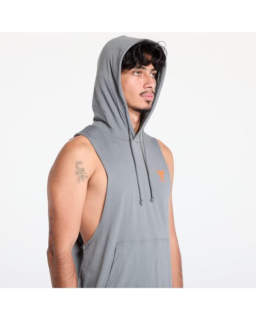 Under Armour Tanktop Project Rock Sl Hd Payoff Clay/ Team in het Blue voor heren