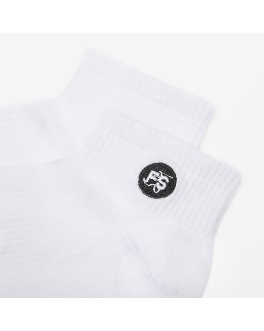 FTSHP White Footshop Ankle Socks 3-Pack