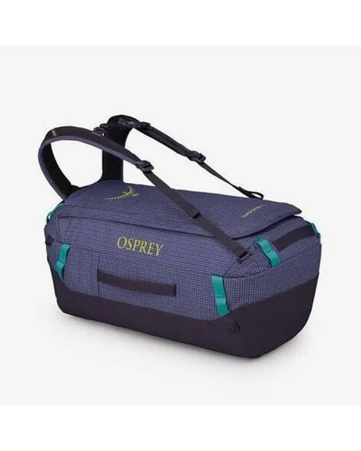 Osprey Blue Transporter 40 Duffle Backpack Euphoria/ Ink