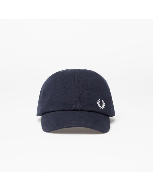 Fred Perry Blue Pique Classic Cap Navy/ Snow White