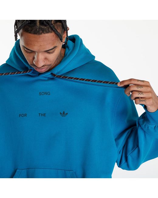 Adidas Originals Blue Adidas X Song For The Mute Winter Hoodie Unisex Active Teal