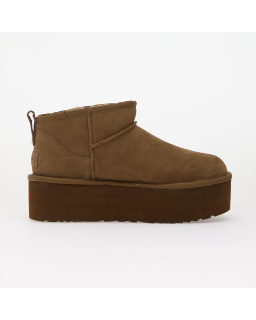 Ugg Brown W Classic Ultra Mini Platform
