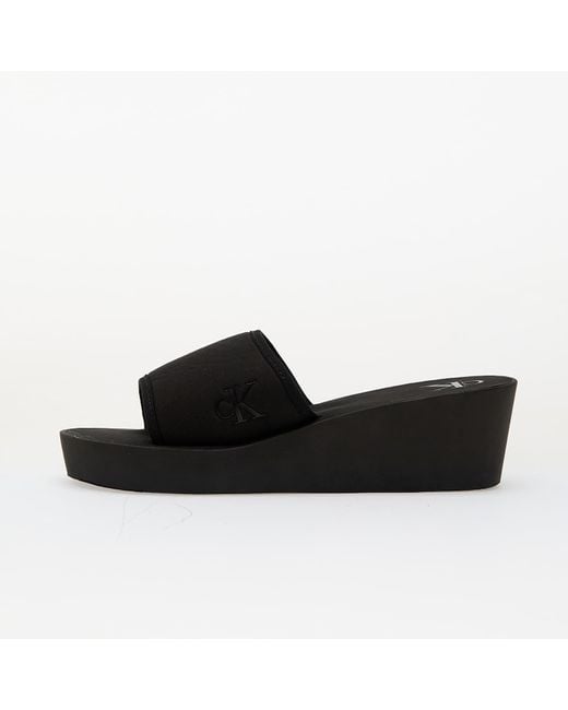 Sneakers Jeans Beach Wedge Slide Ca Eur di Calvin Klein in Black