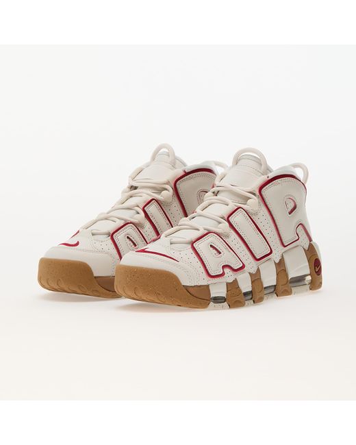 W air more uptempo phantom/ gym red-gum light brown-clear di Nike in Pink