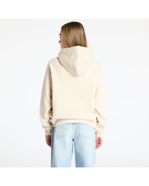 Felpa Cursive Logo Hoodie di Dime in Natural