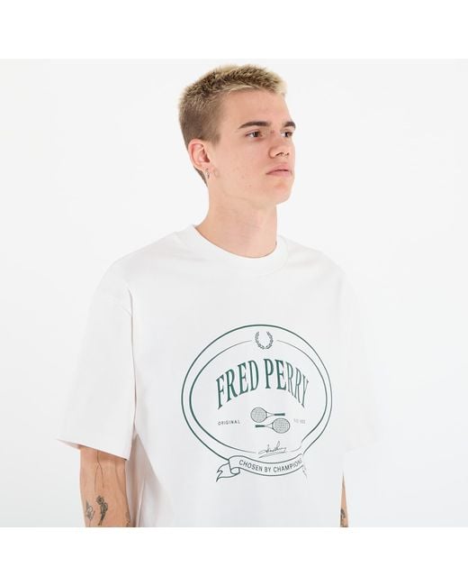 Fred Perry T-Shirt Chosen By Champions T-Shirt in het White voor heren
