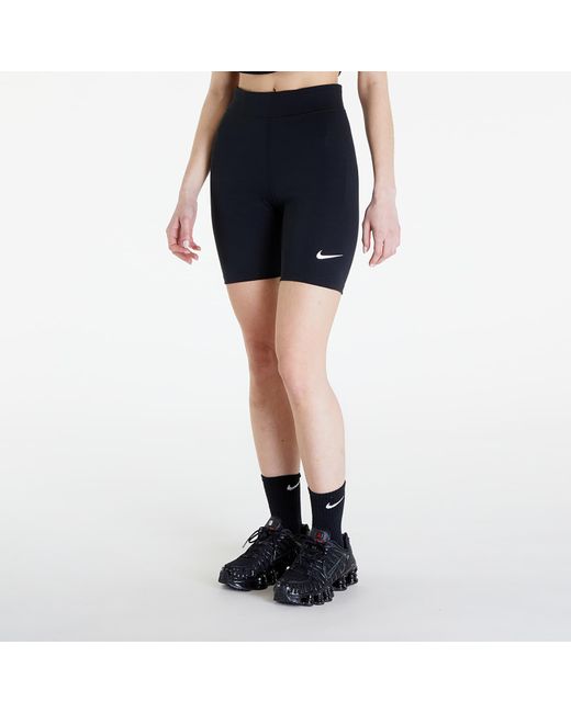 Sportswear classics high-waisted 8" biker shorts black/ sail Nike