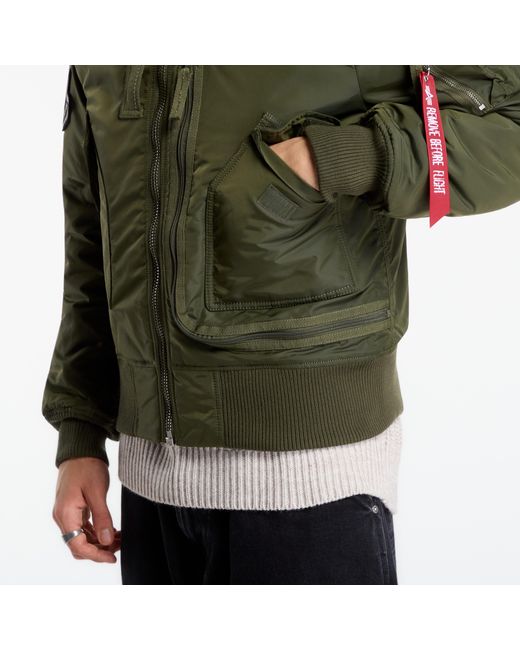 Alpha Industries Green Jacket Engine Dark/ Dark for men