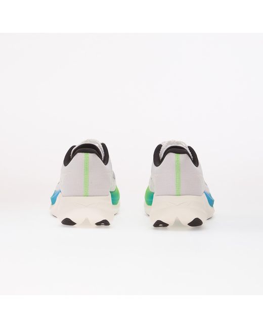 Hoka One One Sneakers Hoka U Rocket X 3 Frost/ Electric Lime Eur in het White