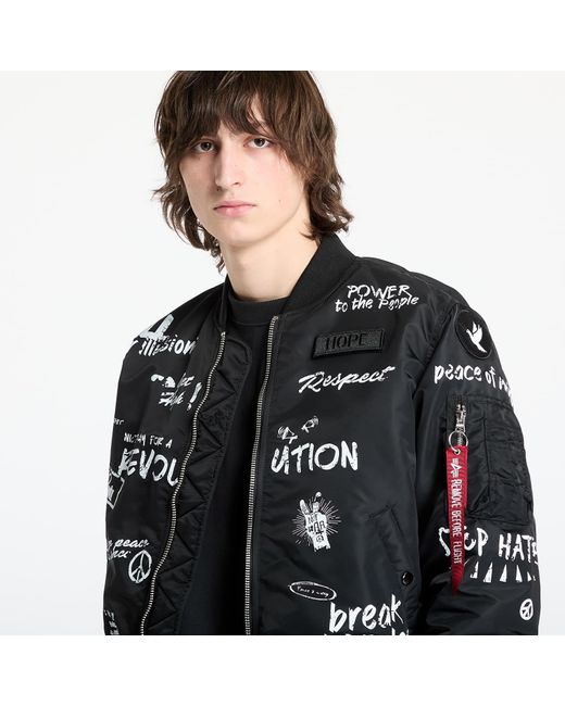 Veste alpha industries ma-1 peace xxl Alpha Industries pour homme en coloris Black