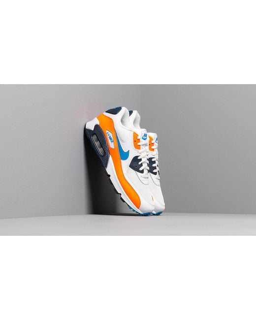 Nike Air Max 90 Essential White/ Photo Blue-Total Orange für Herren