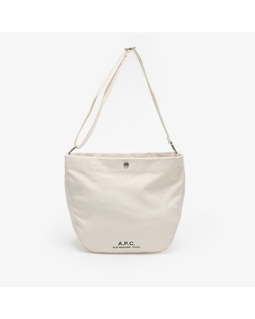 A.P.C. White Tasche Journal Satchel