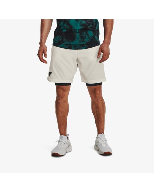 Under Armour Blue Project Rock Woven Shorts for men
