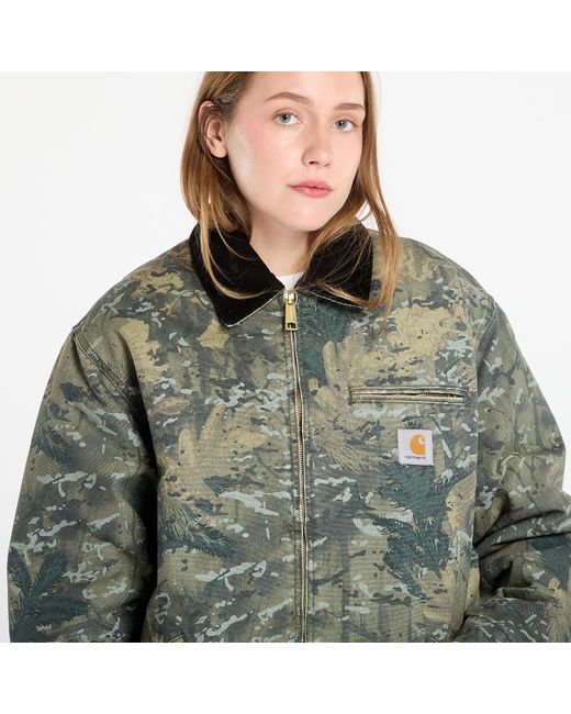 Carhartt Green Jacke Og Detroit Jacket Camo Combi/ Stone Washed