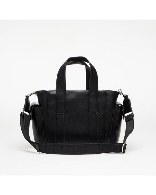 Calvin Klein Black Tasche Webbing Strap Small Tote