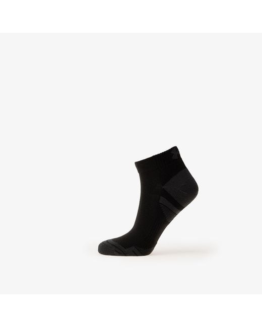 Under Armour Black Performance Tech 3-Pack Low Cut Socks Jet
