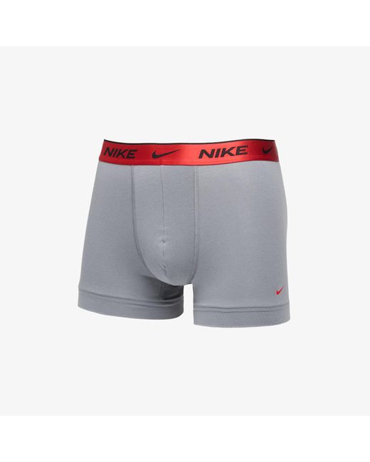 Nike Boxers Dri-Fit Trunk 3-Pack in het Red voor heren