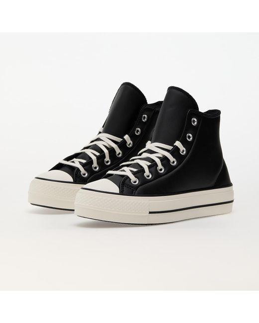 Converse Black Sneakers Chuck Taylor All Star Lift Platform Puffed Up/ Egret/ Eur