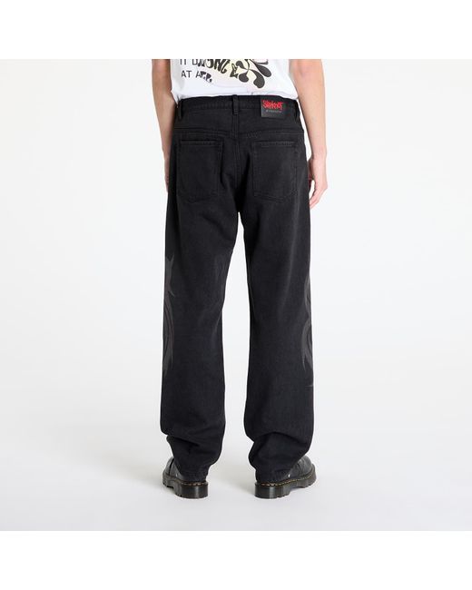 Pantaloni X Slipknot 5 Pocket Pant di Pleasures in Black da Uomo