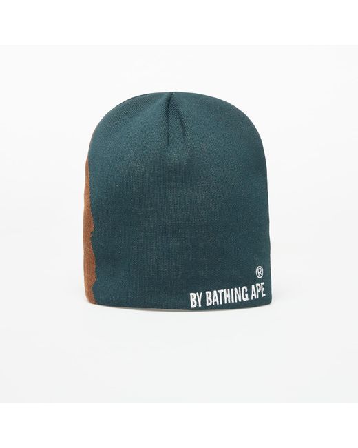 Ape Head Knit Cap di A Bathing Ape in Green