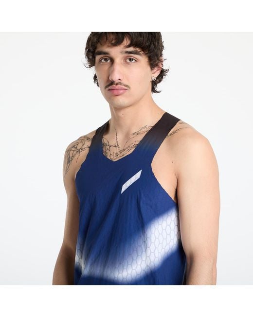 Soar Running Blue Vest Graphene Top for men
