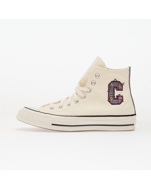 Sneakers Chuck 70 Varsity Vines Hi Egret/ Frozen Acai di Converse in White