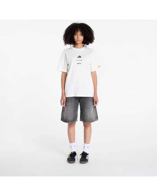 Adidas Originals White T-Shirt Adidas X Footshop X Sparta T-Shirt Crest