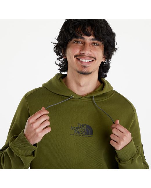 The North Face Green Logo-print Cotton Hoodie for men